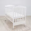 Saltea BabyDreams pentru bebelusi cu husa detasabila, 125x65x10 cm, Alba
