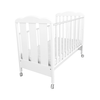 Patut Bebe din Lemn Masiv, BabyDreams Clasico cu Sertar, 133x71x106 cm, Alb, Design Elegant Italia 