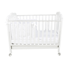 Patut Bebe din Lemn Masiv, BabyDreams Clasico cu Sertar, 133x71x106 cm, Alb, Design Elegant Italia 