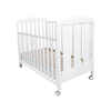 Patut Bebe din Lemn Masiv, BabyDreams Clasico cu Sertar, 133x71x106 cm, Alb, Design Elegant Italia 