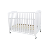 Patut Bebe din Lemn Masiv, BabyDreams Clasico cu Sertar, 133x71x106 cm, Alb, Design Elegant Italia 